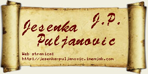 Jesenka Puljanović vizit kartica